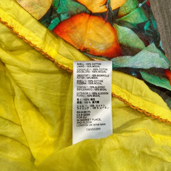 Maeve by Anthropologie Summer Orchard Midi Skirt Size 12 Orange Print - Picture 14 of 14